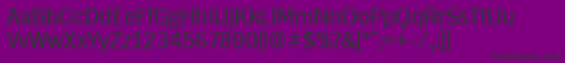 HamburgRegular Font – Black Fonts on Purple Background