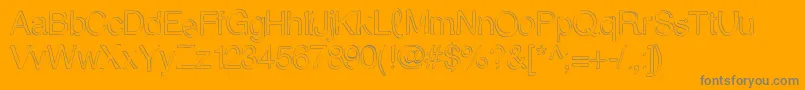 Trattopenlife Font – Gray Fonts on Orange Background