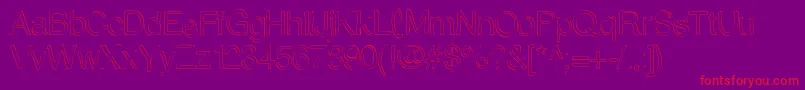 Trattopenlife Font – Red Fonts on Purple Background