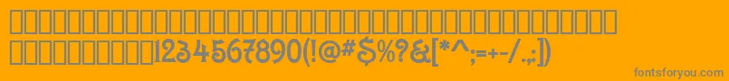 ConstaciaModern Font – Gray Fonts on Orange Background