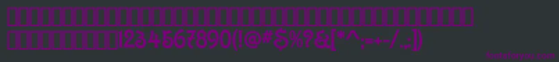 Шрифт ConstaciaModern – фиолетовые шрифты на чёрном фоне
