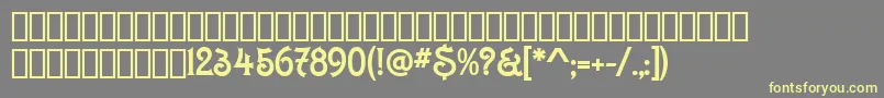 Шрифт ConstaciaModern – жёлтые шрифты на сером фоне