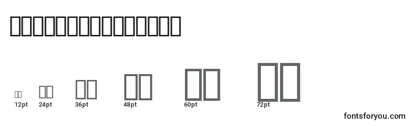 ConstaciaModern Font Sizes