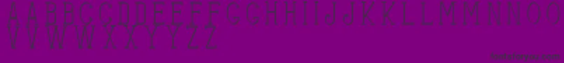 Stitchesshadow-Schriftart – Schwarze Schriften auf violettem Hintergrund