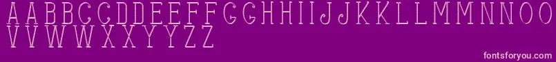 Stitchesshadow Font – Pink Fonts on Purple Background