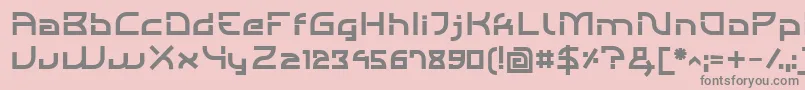 IndividigitalDemibold Font – Gray Fonts on Pink Background