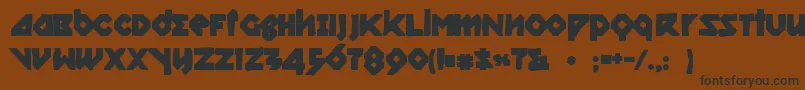 Relishgarglerink Font – Black Fonts on Brown Background