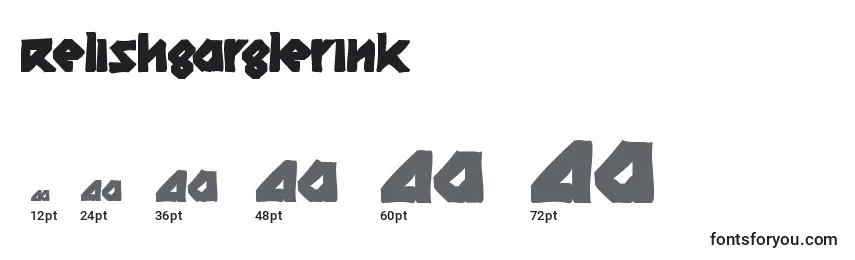 Relishgarglerink Font Sizes