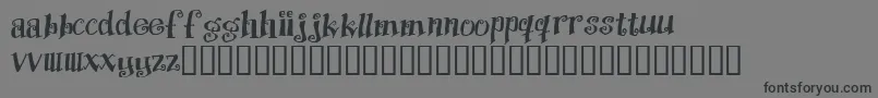 フォントProtection – 黒い文字の灰色の背景