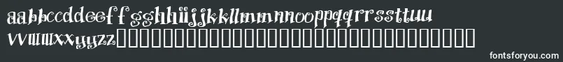フォントProtection – 黒い背景に白い文字