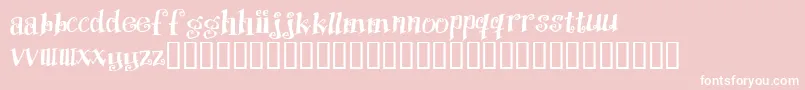 Protection Font – White Fonts on Pink Background