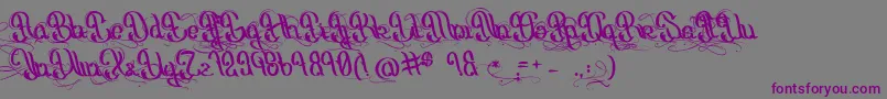 OrigineDuMonde Font – Purple Fonts on Gray Background
