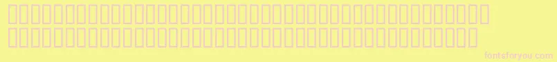 McsRiver Font – Pink Fonts on Yellow Background