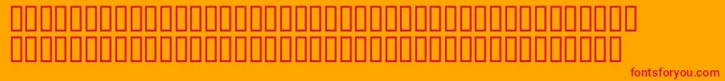McsRiver Font – Red Fonts on Orange Background