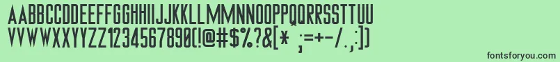 フォントTngMonitorsPlain – 緑の背景に黒い文字