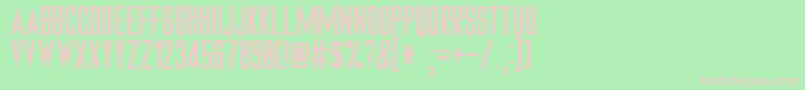 TngMonitorsPlain Font – Pink Fonts on Green Background