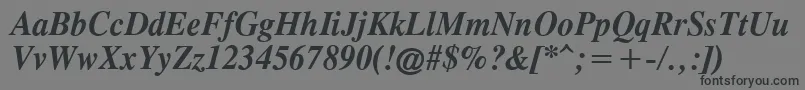More about OldTimesBoldItalic Font OldTimesBoldItalic Font – Black Fonts on Gray Background
