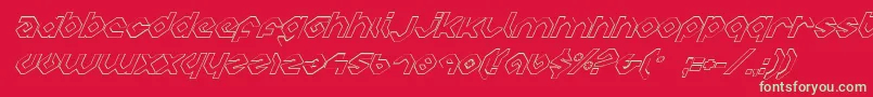 Charlieio Font – Green Fonts on Red Background