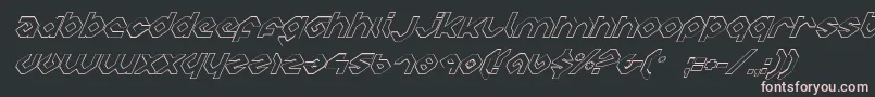 Charlieio Font – Pink Fonts on Black Background