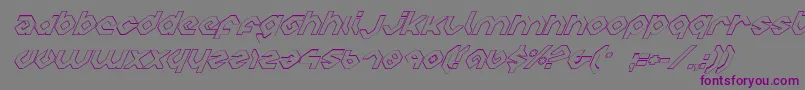 Charlieio Font – Purple Fonts on Gray Background