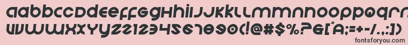 Echostationsemital Font – Black Fonts on Pink Background