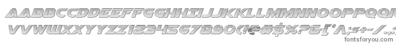 Шрифт Airstrikechrome – серые шрифты на белом фоне