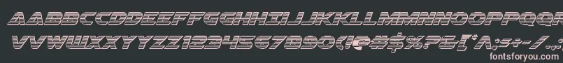 Airstrikechrome Font – Pink Fonts on Black Background