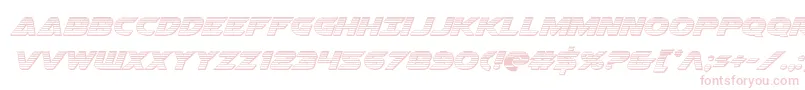 Airstrikechrome Font – Pink Fonts on White Background