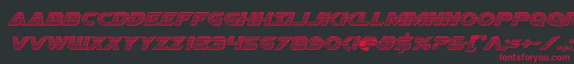 Airstrikechrome Font – Red Fonts on Black Background
