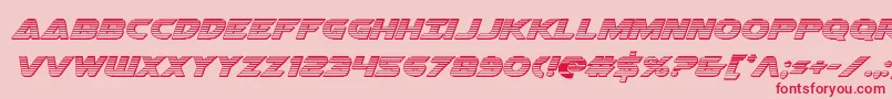 Airstrikechrome Font – Red Fonts on Pink Background