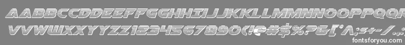 Airstrikechrome Font – White Fonts on Gray Background