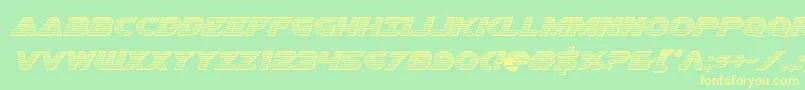 More about Airstrikechrome Font Airstrikechrome Font – Yellow Fonts on Green Background