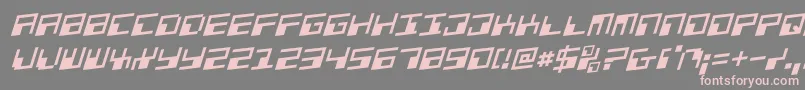 Phaserbankr Font – Pink Fonts on Gray Background