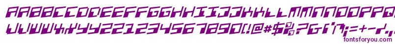 Phaserbankr-Schriftart – Violette Schriften