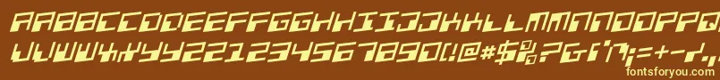 fuente Phaserbankr – Fuentes Amarillas Sobre Fondo Marrón