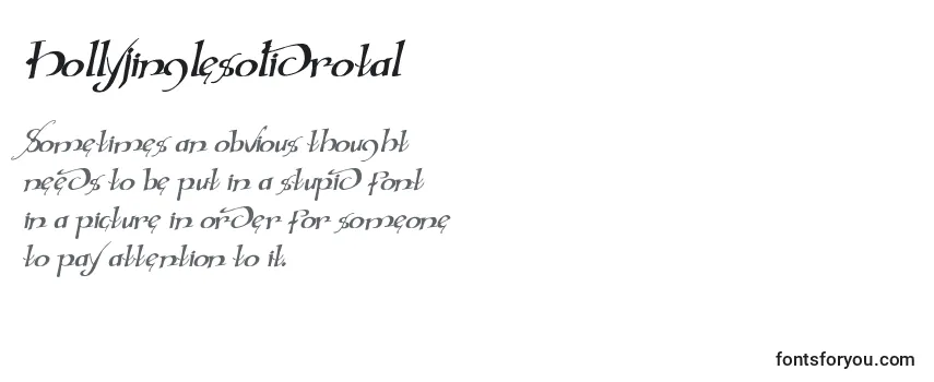 Hollyjinglesolidrotal Font