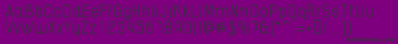 AikelsoL-fontti – mustat fontit violetilla taustalla