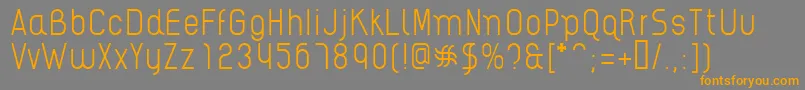Шрифт AikelsoL – оранжевые шрифты на сером фоне