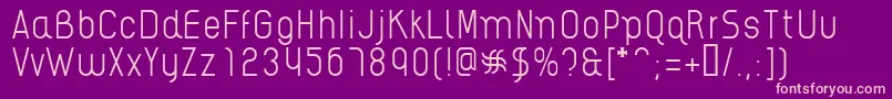 AikelsoL Font – Pink Fonts on Purple Background