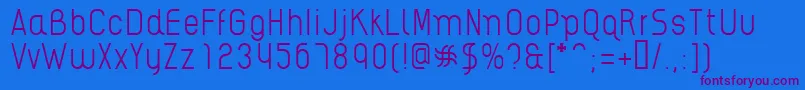 AikelsoL Font – Purple Fonts on Blue Background