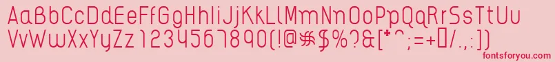 AikelsoL Font – Red Fonts on Pink Background