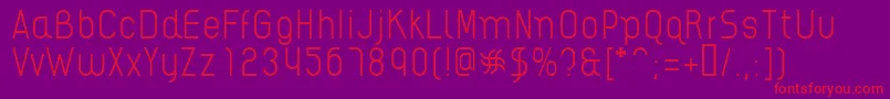 AikelsoL Font – Red Fonts on Purple Background