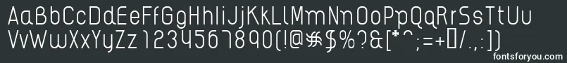 AikelsoL-fontti – valkoiset fontit mustalla taustalla