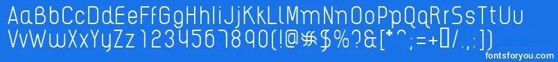 AikelsoL Font – White Fonts on Blue Background