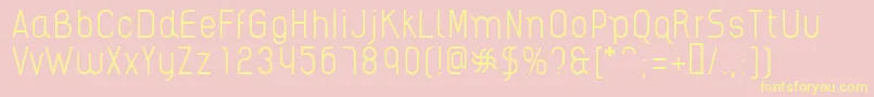 AikelsoL Font – Yellow Fonts on Pink Background