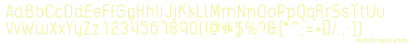 AikelsoL Font – Yellow Fonts on White Background