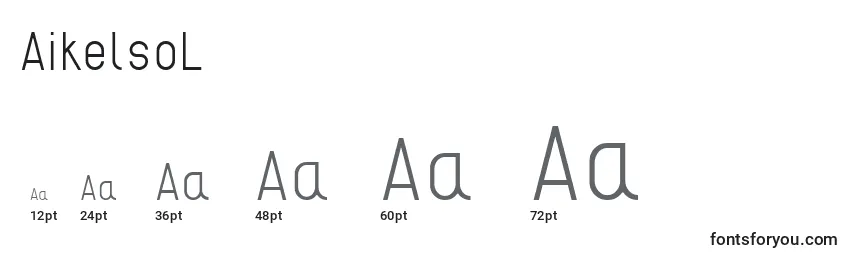 Размеры шрифта AikelsoL