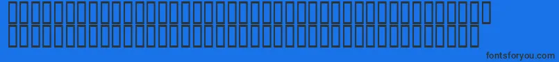 フォントSteinbergChordSymbols – 黒い文字の青い背景