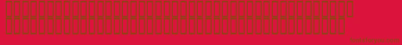 SteinbergChordSymbols Font – Brown Fonts on Red Background
