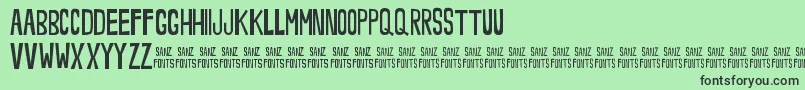 NoveeyThin Font – Black Fonts on Green Background